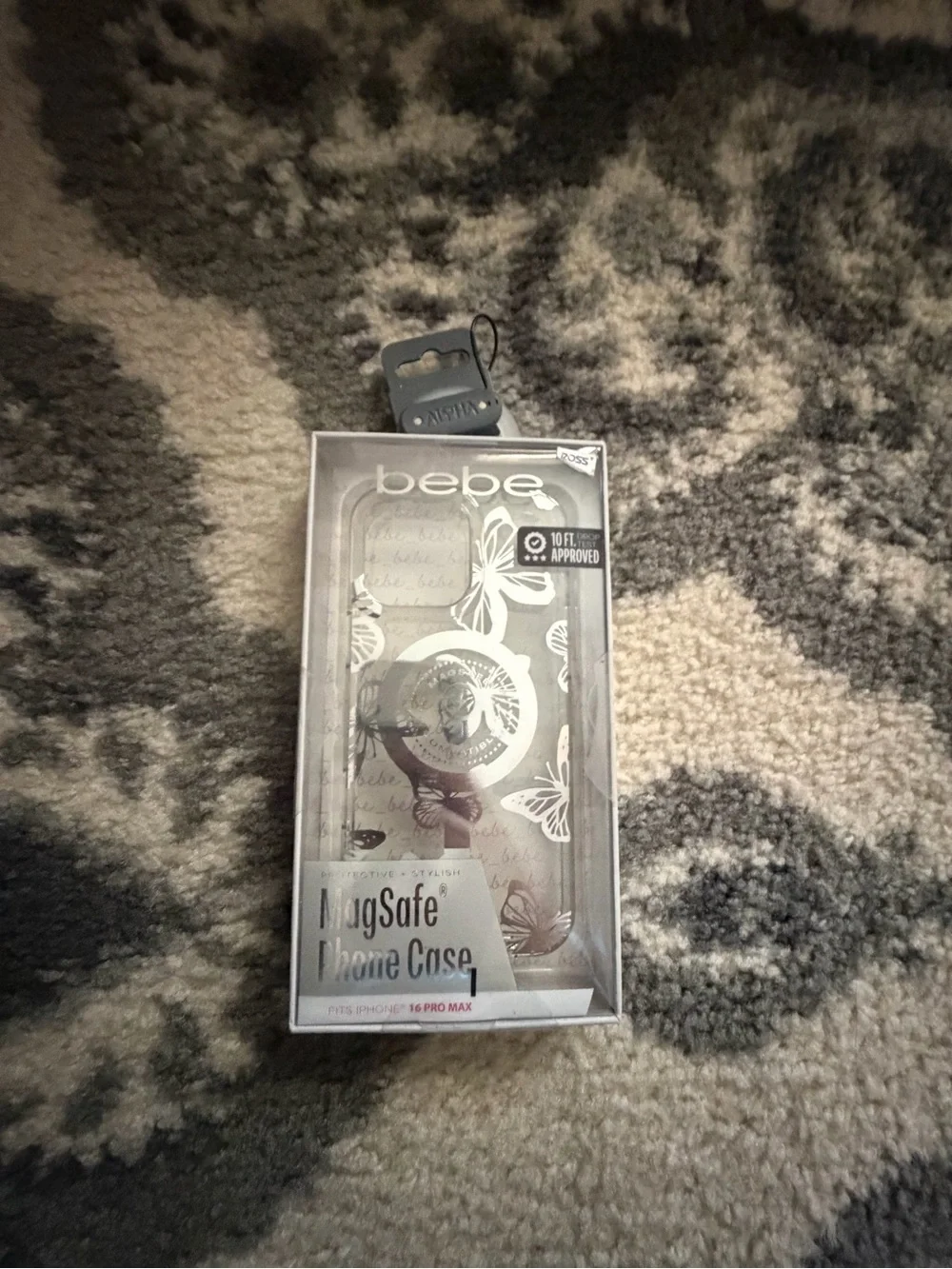 bebe Clear MagSafe Phone Case with Butterfly Print